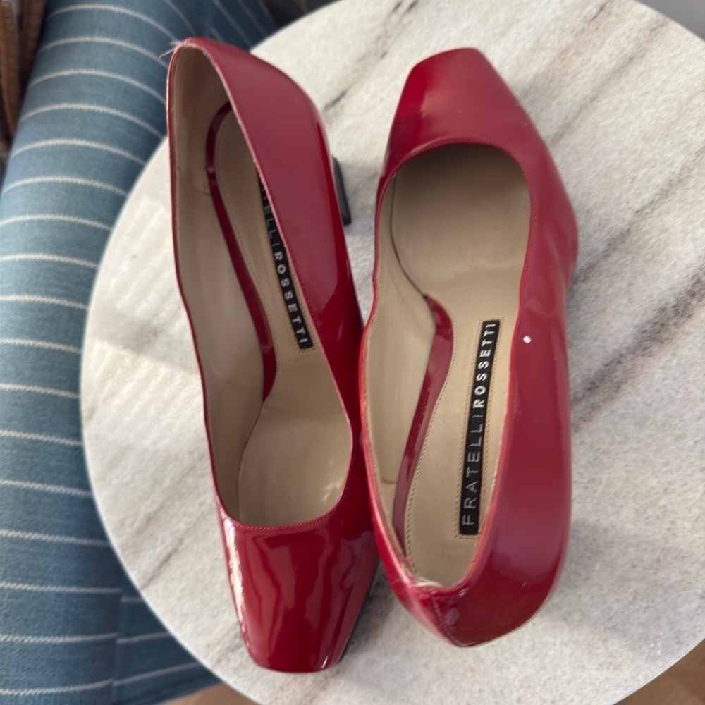 Fratelli Rossetti Block-heel Red shoes - Picture 8 of 11